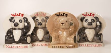 A collection of Wade Items removed from Wade Archives to include American Event Teddy display