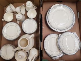 Royal Doulton Katleen Tea Set and Tableware- 2 trays