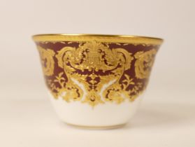 De Lamerie Fine Bone China Set of 6 Royale pattern Arabic Tea Cups, diameter 6.8cm