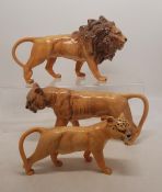 Beswick Lion, Lionness and Cub (3)