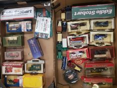 A mixed collection of Boxed vehicles to include Ledo & Matchbox examples etc (2 trays)