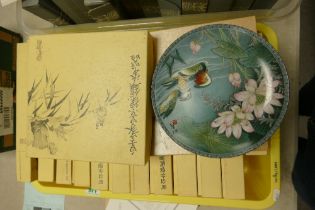A collection of Boxed Imperial Ching-te Chen Porcelain Collectors wall plates , with