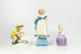 Royal Worcester Figures to include Fair of Face 3257, Hush & Christopher (3)