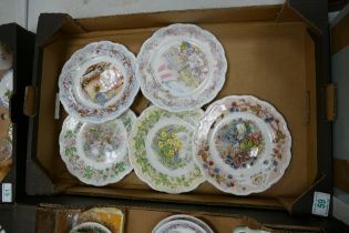 A collection of Royal Doulton Seconds Brambly Hedge Plates including seasons & wedding plate