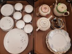 A mixed collection of ceramic item to include Royal Doulton Thistledown pattern teaware items