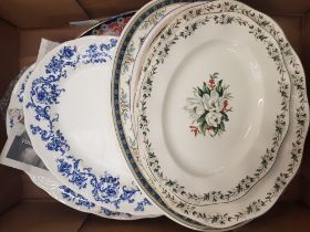 Ironstone Meat Platters including Wedgwood- 1 Tray