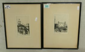 CHERRY, Edward (1886-1960). Two Signed Artist Proff Prints, one untitled depicting the Horse Guard’s