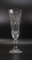 4 Sevres Crystal Glass Champagne Flutes