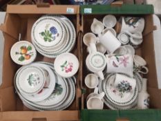 Portmeirion Botanic Garden Dinnerware (Light to Heavy Crazing and Chips on some pieces)- 2 Trays