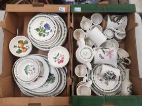 Portmeirion Botanic Garden Dinnerware (Light to Heavy Crazing and Chips on some pieces)- 2 Trays