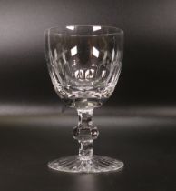 12 Cumbria English Crystal Glass Reb Wine Glasses