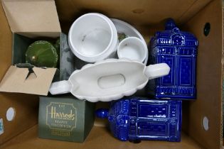 A collection of Wade Items removed from Wade Archives to include , Harrods Teapots, storage jars,