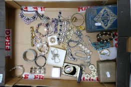 A collection of costume jewellery including bracelets, brooches, Necklaces together with Smith