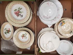 A mixed Collection of dinner Plates including Johnson Brothers, Haas & Czjcek, Copeland, J. Fryer- 2