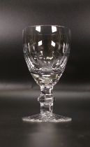 6 Cumbria English Crystal Glass White Wine Glasses