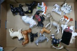 A collection of John Beswick Animal Figures, Overpainted Calf figure etc