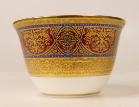 De Lamerie Fine Bone China Set of Samarkand pattern 6 Arabic Tea Cups, diameter 7cm