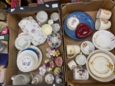A Mixed Collection of Items to Include Royal Commemorative Mugs, Tuscan Bowls, Carltonware Rouge
