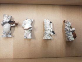 Group of Four Cat Band Figures (1 A/F)