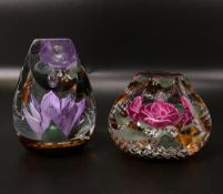Limited edition Caithness paperweights to include Prince Phillip Clematis 9/50 and Queen Elizabeth
