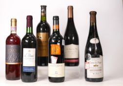 A collection of vintage Red Wines to include 2001 Myrtle Grove, , Hermitage de Papes , De Montal