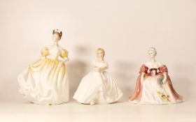 Royal Doulton Lady Figures to include Heather Hn2956, Natalie Hn3173 & Sutton Figure The Ball(3)