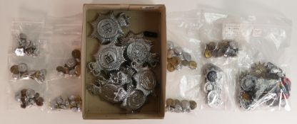 A collection of Vintage Police Badges & Button sets