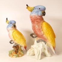 Beswick Cockatoo Large 1818 & 1180(2)