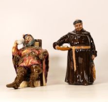 Royal Doulton figure The Jovial Monk HN2144 & The Foaming Quart Hn2162(2)