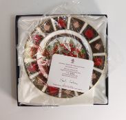Royal Crown Derby 1996 Imari Christmas plate, d.21cm, boxed with certificate.