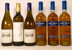 Six Bottles of Vintage White Wine to include 1996 Val d Orbieu Chardonay & 2004 Connubio Pinot