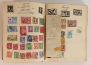 A Royal Mail Stamp album containing many vintage stamps of the world countries.