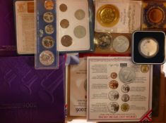 A Collection of Royal Commemorative Coins, similar Russian Tokens & Decimal Coin sets