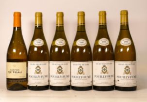 Six Bottles of Vintage Wine to include Pouilly-Fume 199 Vin Du Val De Loire & Gaston De Veau(6)