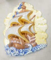 Beswick Galleon Wall plaque 263