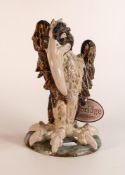 Cobridge Stoneware Grotesque Bird figure, height 24cm, boxed