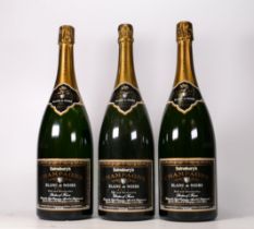 Three Magnums of Sainsbury's Blanc De Noirs Brut Champagne(3)