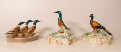 Beswick Wild Bird Ashtrays to include Pheasant 754, Duck 755 & Duck pin tray 1212(3)