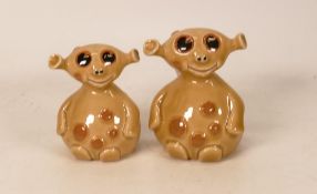 Two Wade Makka Pakka figures . These items were removed from the archives of the Wade factory and