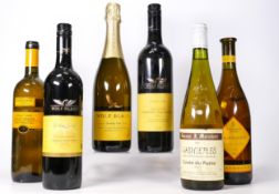 A collection of vintage Wines to include 2001 Jasnieres Cuvee Du Poete, 2002 Rosemont Chardonnay,