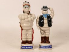 Two Wade Michelin figures Cowboy and Red Indian . These items were removed from the archives of