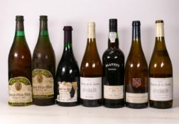 Eight Bottles of Vintage Wine to include 2008 Reserve De La Saurine, Blandy's Madera. Don Cortex