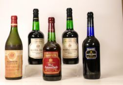 Five Bottles Of Vintage Harveys Sherry