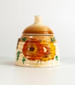 Clarice Cliff Rhdanthe Style Patterned Lidded Pot, , height 10cm
