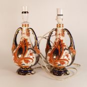 Wileman & Co ( Foley) vases , pattern 8409R, Old Chelsea pattern ( these have converted to lamp