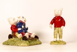 Beswick Ware Rupert The Bear Figure Rupert Bear and Algy Pug go-karting, limited edition, together