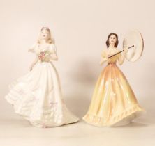 Coalport lady figure Wedding Day & Francesca figure Melonie(2)