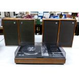 Dynatron Mid Century Radio Gram with Goldring G102 turntable fitted, matching Speakers &