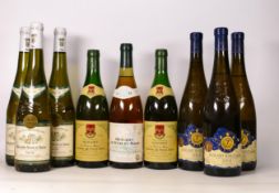 Nine Bottles of Vintage Wine to include Muscadet de Sevre et Maine 1989 & 2003, Domaine de Pierres