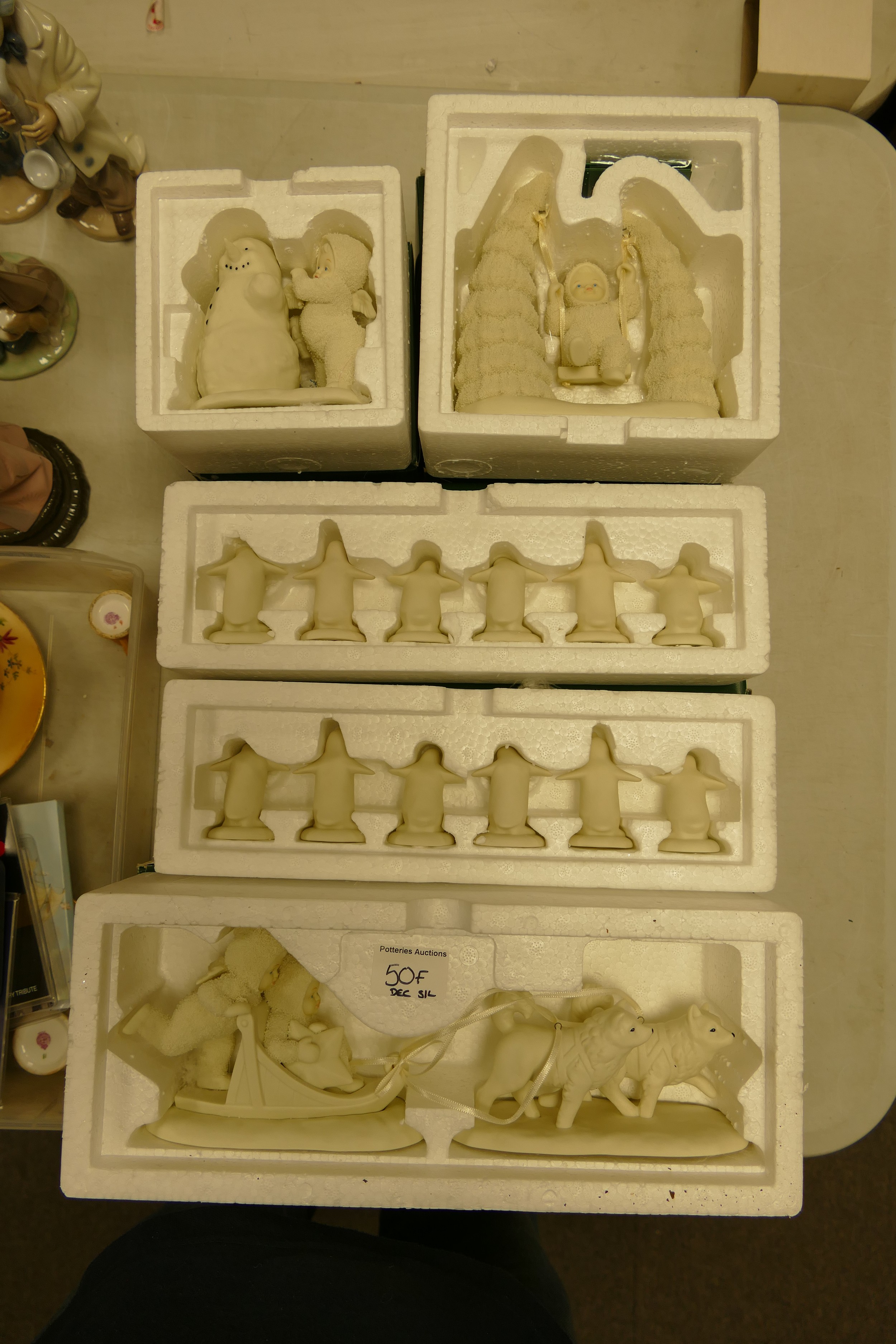 A collection of Boxed Department Branded Snow babies figures (5) - Image 2 of 2